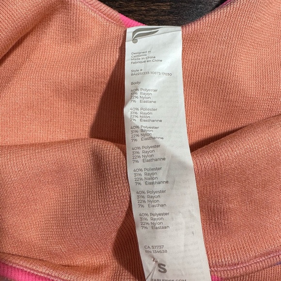 Fabletics Pink and Orange Intimates Bra with Supportive Design - Picture 4 of 4